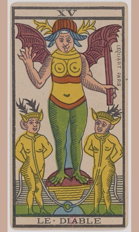 The Devil, Tarot de Marseille deck