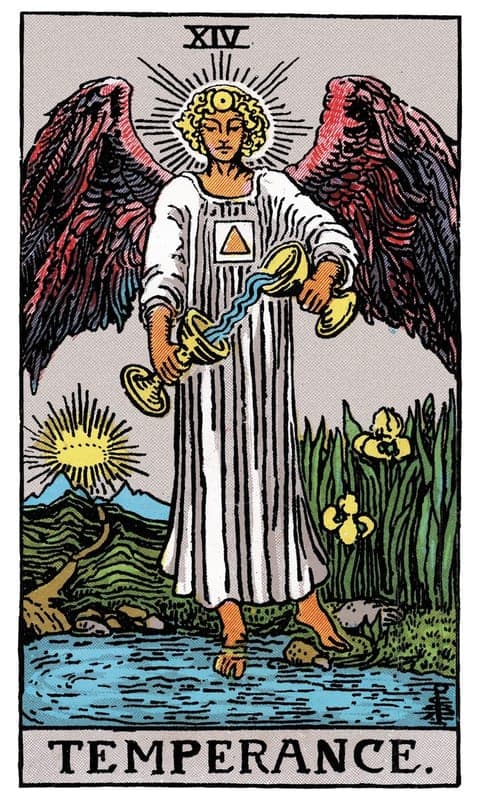 Temperance, Rider–Waite–Smith deck