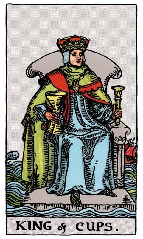 King of Cups, Rider–Waite–Smith deck