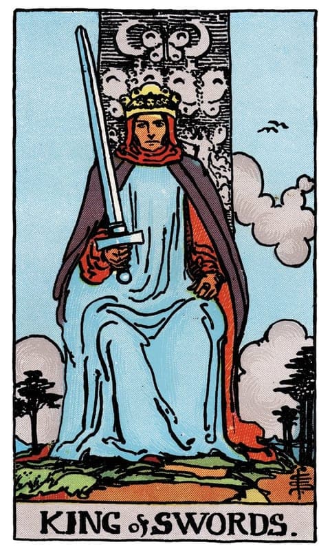 King of Swords, Rider–Waite–Smith deck