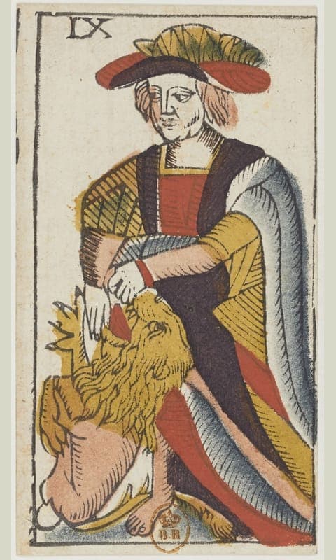 Strength, Tarot de Viéville deck
