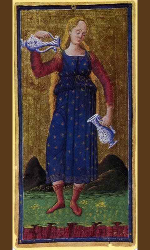 Temperance, Visconti-Sforza deck