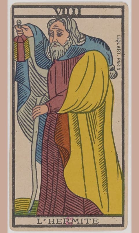 The Hermit, Tarot de Marseille deck