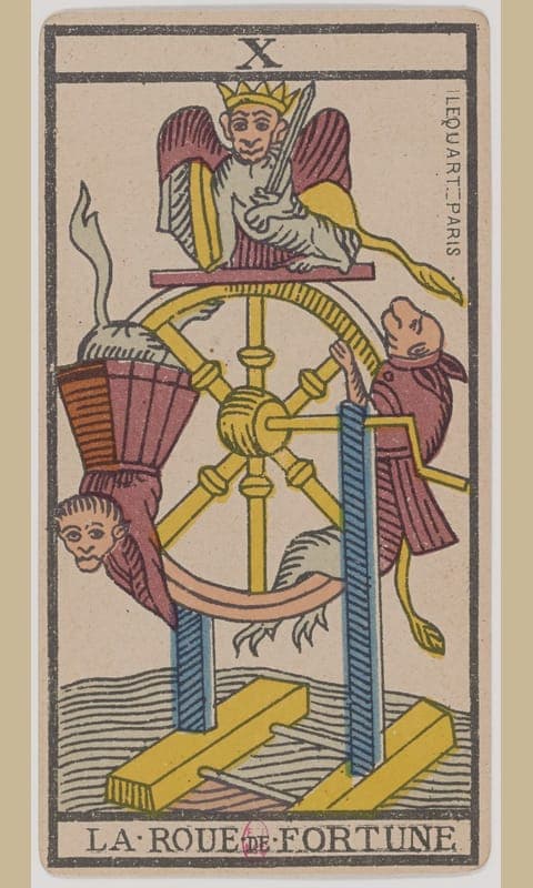Wheel of Fortune, Tarot de Marseille deck