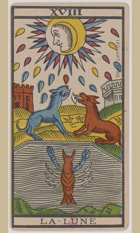 The Moon, Tarot de Marseille deck