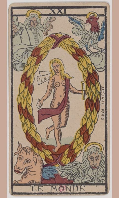 The World, Tarot de Marseille deck