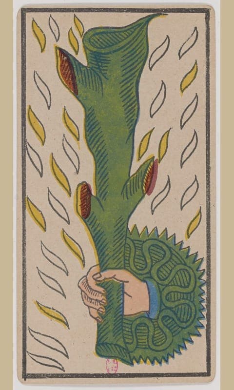 Ace of Wands, Tarot de Marseille deck