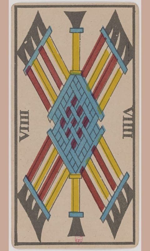 Nine of Wands, Tarot de Marseille deck