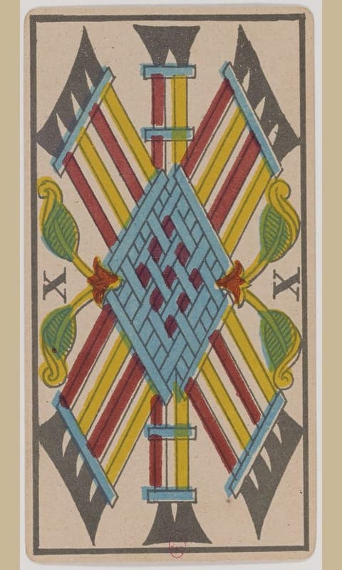 Ten of Wands, Tarot de Marseille deck
