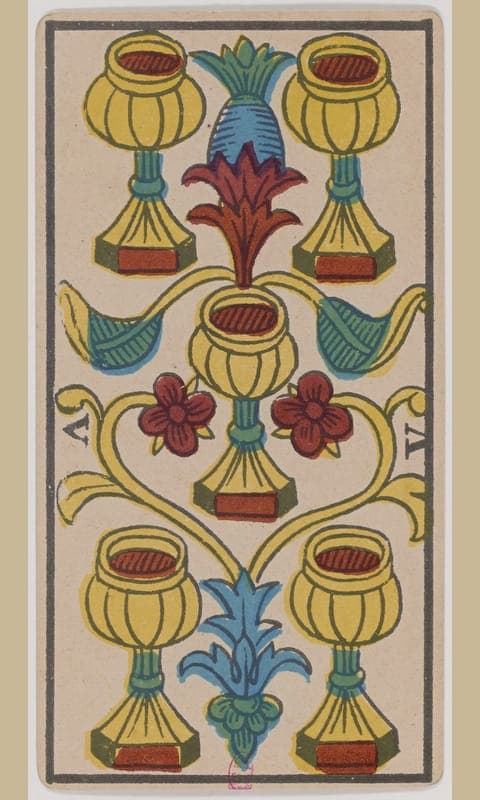 Five of Cups, Tarot de Marseille deck