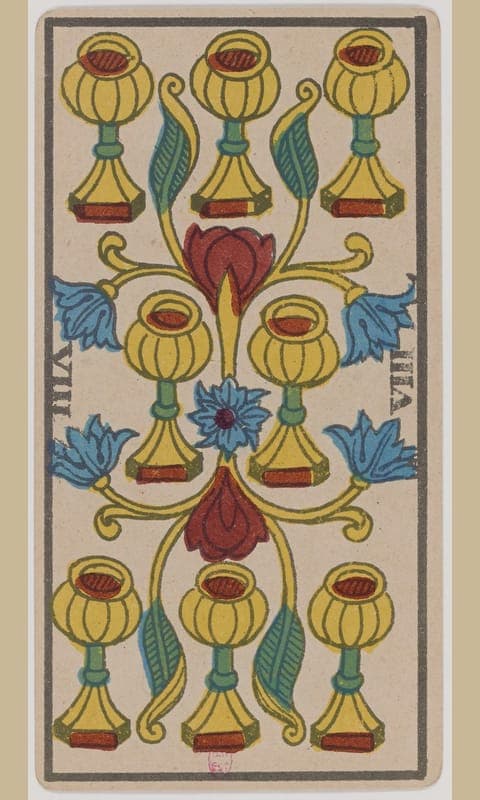 Eight of Cups, Tarot de Marseille deck