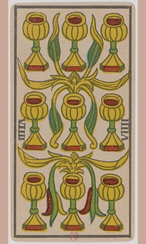 Nine of Cups, Tarot de Marseille deck