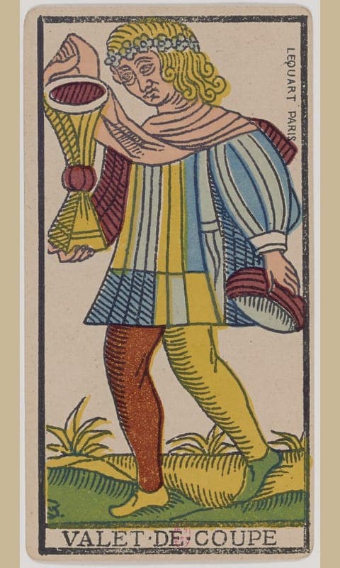 Page of Cups, Tarot de Marseille deck