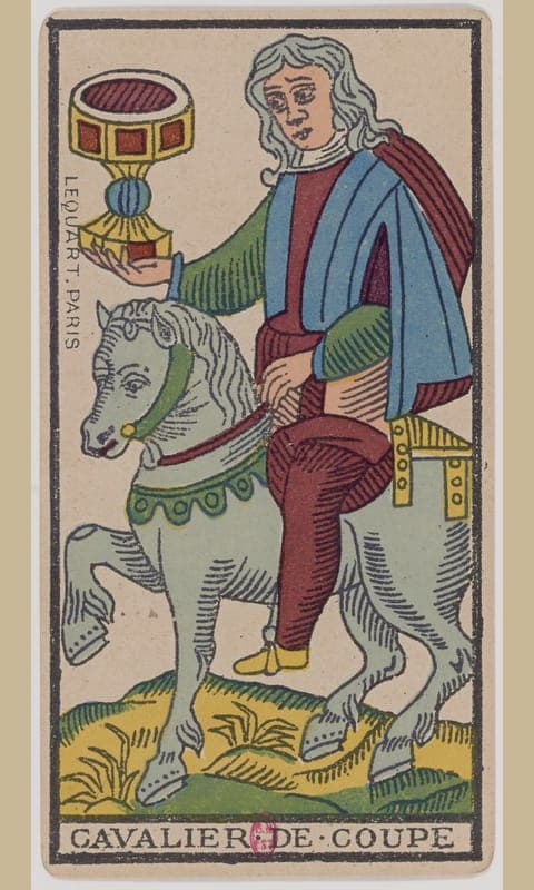 Knight of Cups, Tarot de Marseille deck
