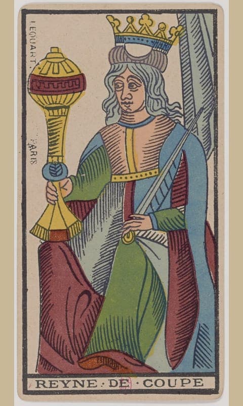 Queen of Cups, Tarot de Marseille deck