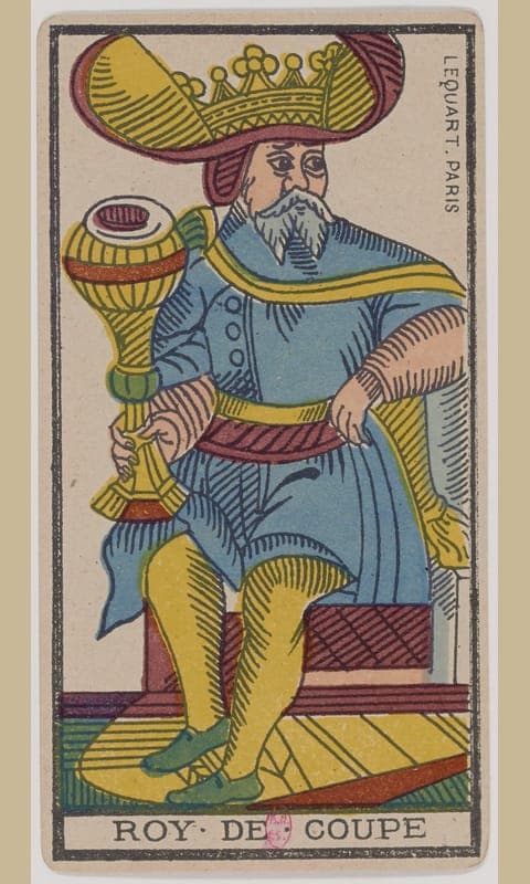 King of Cups, Tarot de Marseille deck
