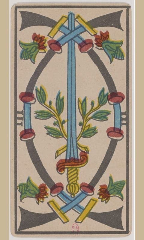 Three of Swords, Tarot de Marseille deck