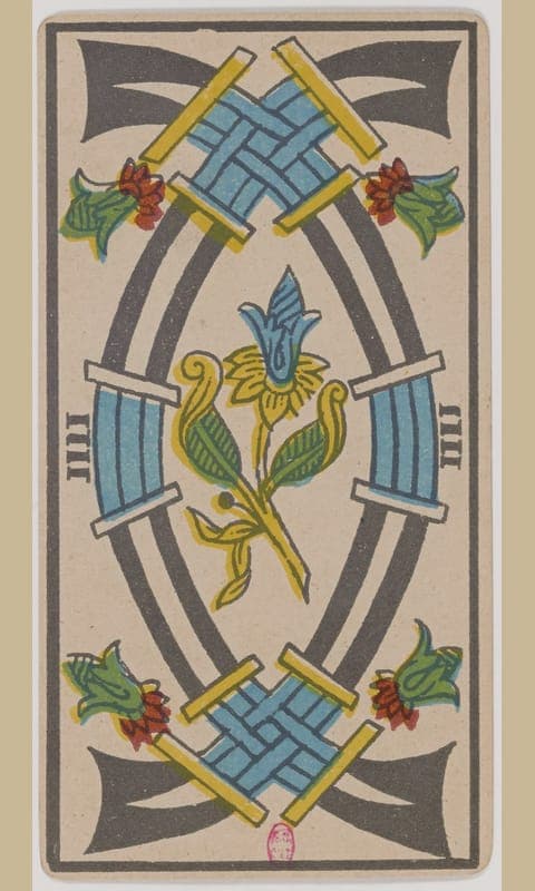 Four of Swords, Tarot de Marseille deck