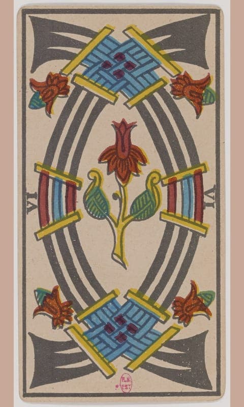 Six of Swords, Tarot de Marseille deck