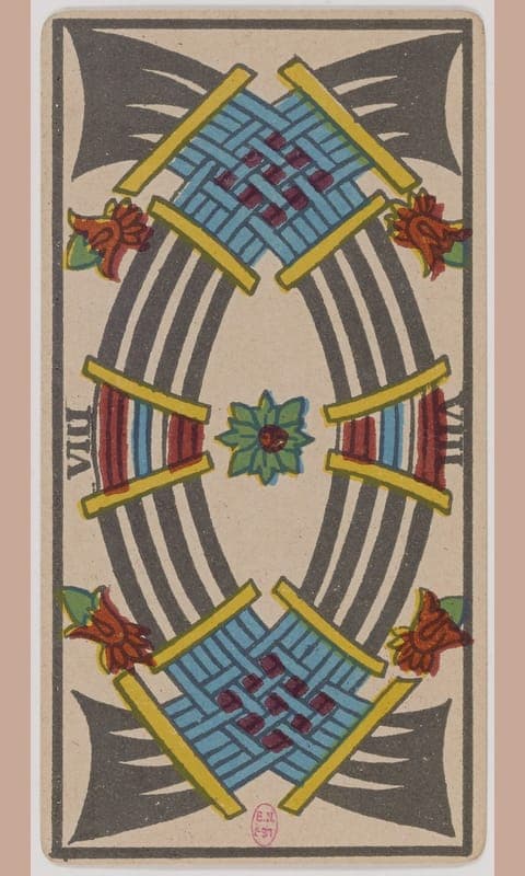 Eight of Swords, Tarot de Marseille deck