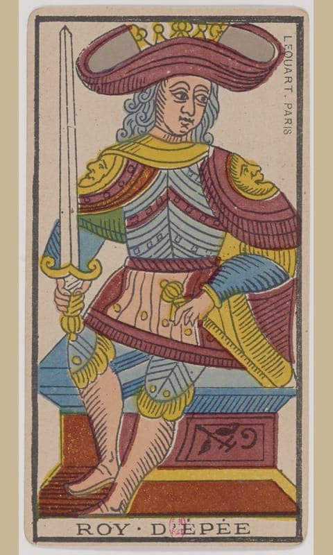 King of Swords, Tarot de Marseille deck