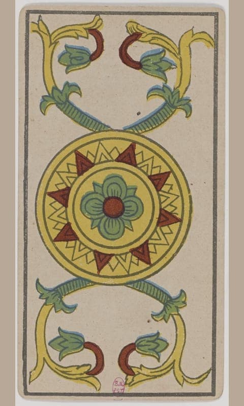 Ace of Pentacles, Tarot de Marseille deck