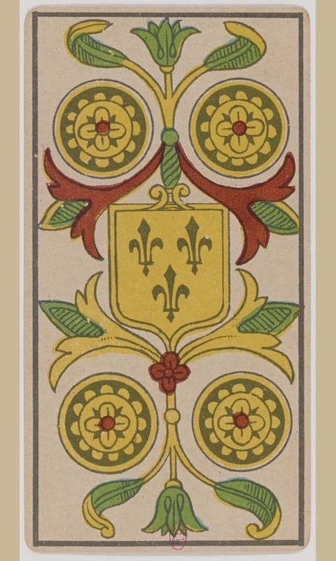 Four of Pentacles, Tarot de Marseille deck