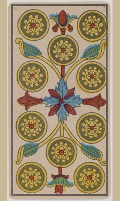 Ten of Pentacles, Tarot de Marseille deck