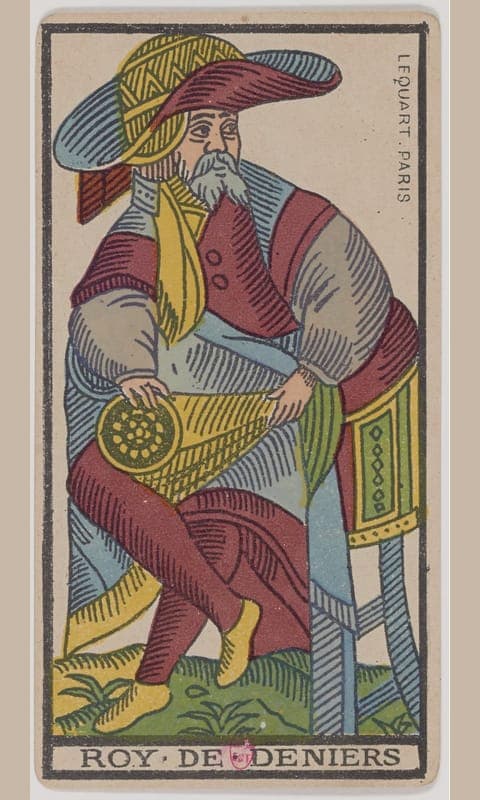 King of Pentacles, Tarot de Marseille deck