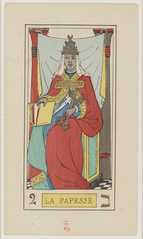 The High Priestess, Oswald Wirth deck
