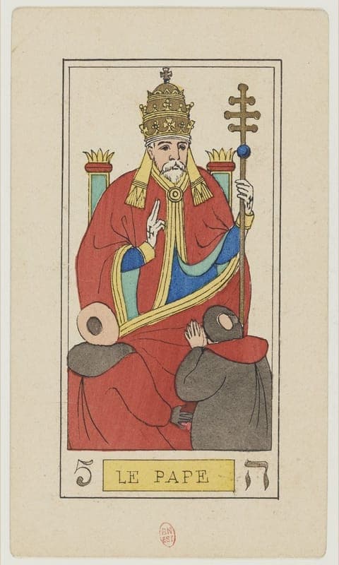 The Hierophant, Oswald Wirth deck