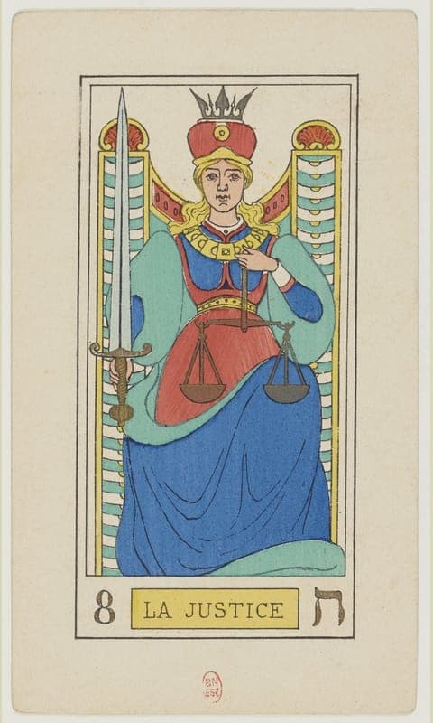 Justice, Oswald Wirth deck