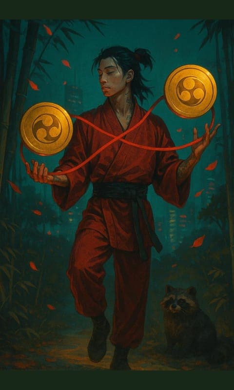 Two of Pentacles, Soimoi deck
