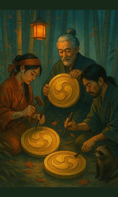 Three of Pentacles, Soimoi deck