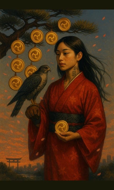 Nine of Pentacles, Soimoi deck