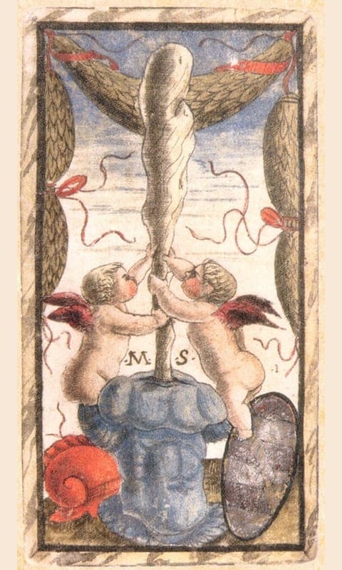 Ace of Wands, Sola Busca deck