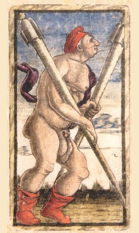 Two of Wands, Sola Busca deck