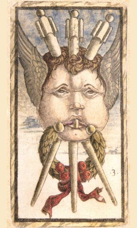 Three of Wands, Sola Busca deck
