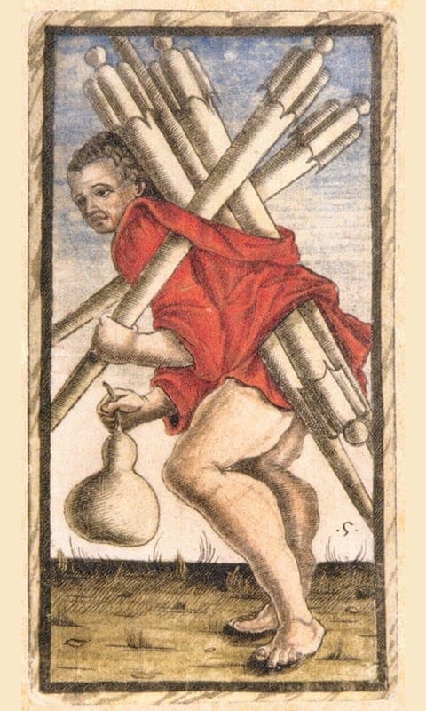 Five of Wands, Sola Busca deck