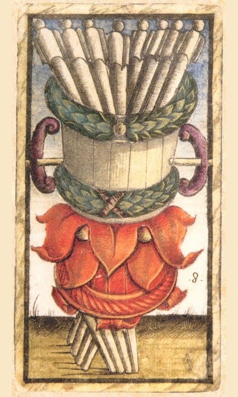 Eight of Wands, Sola Busca deck