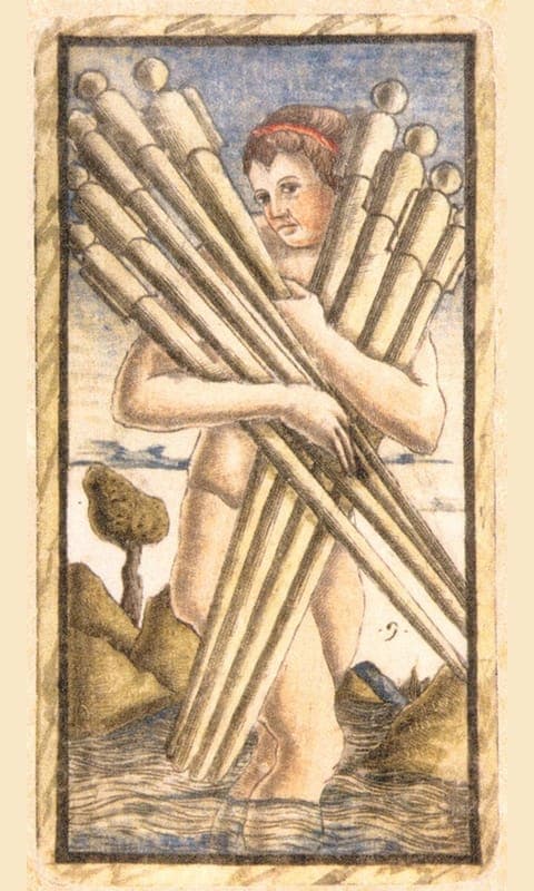 Nine of Wands, Sola Busca deck