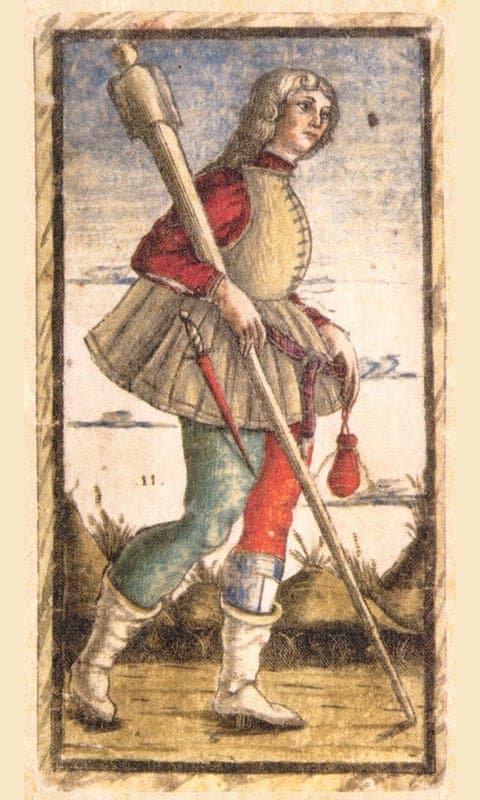 Page of Wands, Sola Busca deck