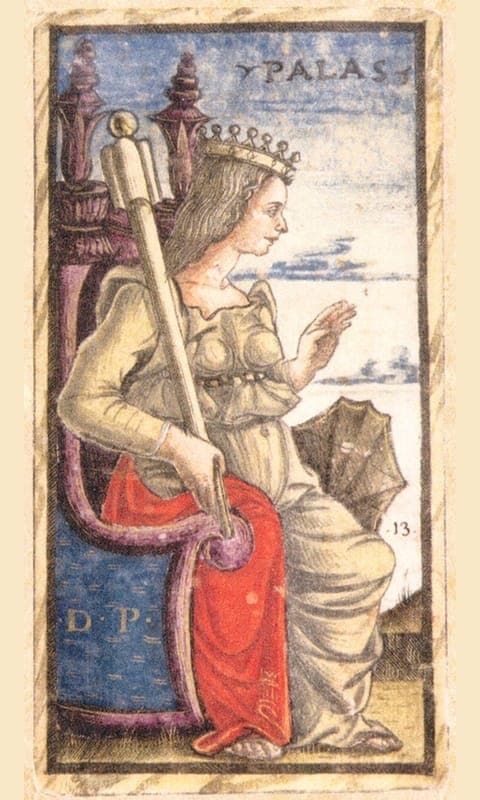Queen of Wands, Sola Busca deck