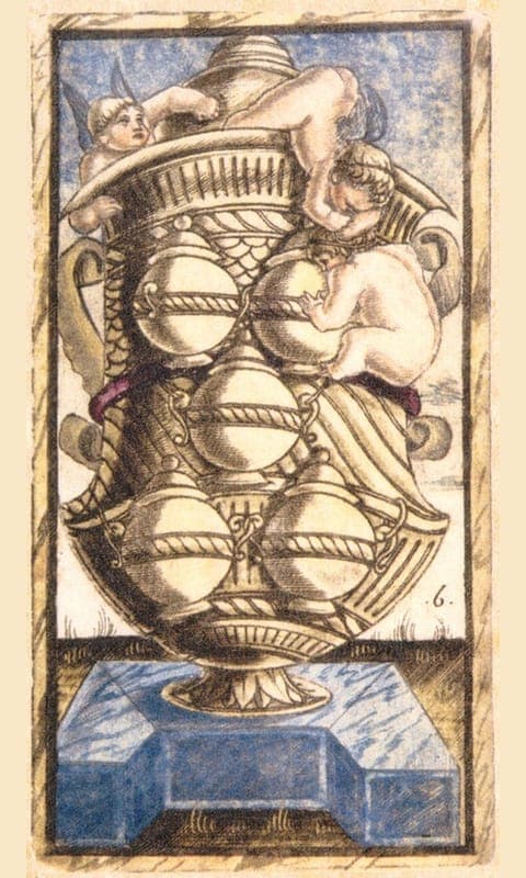 Six of Cups, Sola Busca deck