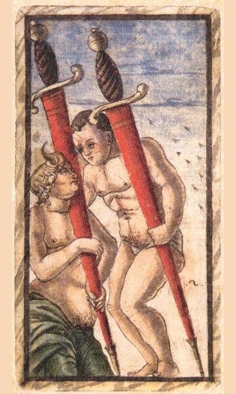 Two of Swords, Sola Busca deck