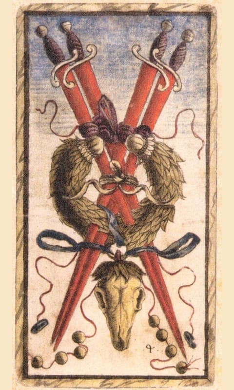 Four of Swords, Sola Busca deck
