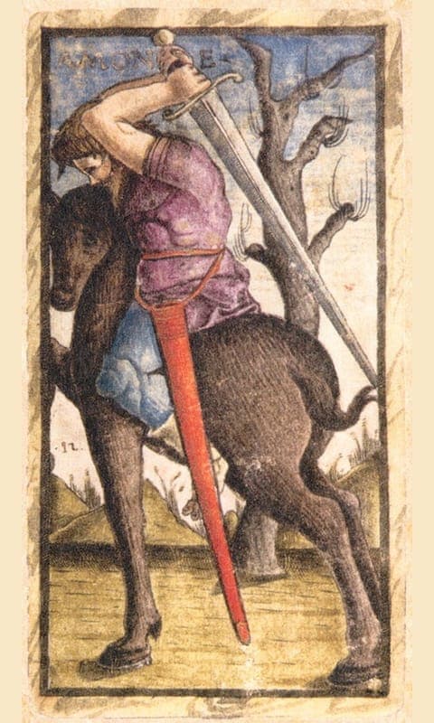 Knight of Swords, Sola Busca deck