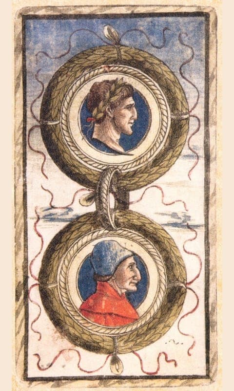 Two of Pentacles, Sola Busca deck