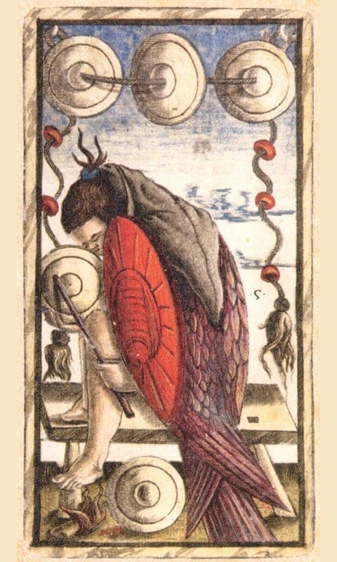 Five of Pentacles, Sola Busca deck