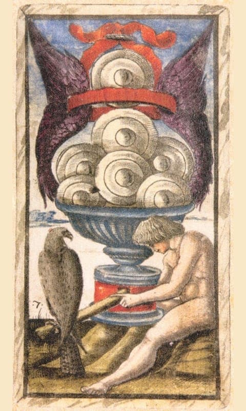 Seven of Pentacles, Sola Busca deck